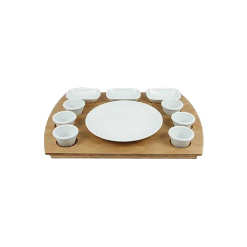10 Parça Kahvaltı Sunum Tepsisi 47 x 36 x 2.2 cm · TERRAWS-KHL47361K