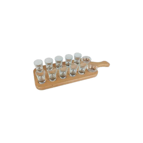 10'lu Shot Sunum Seti 16 x 46 x 2.2 cm