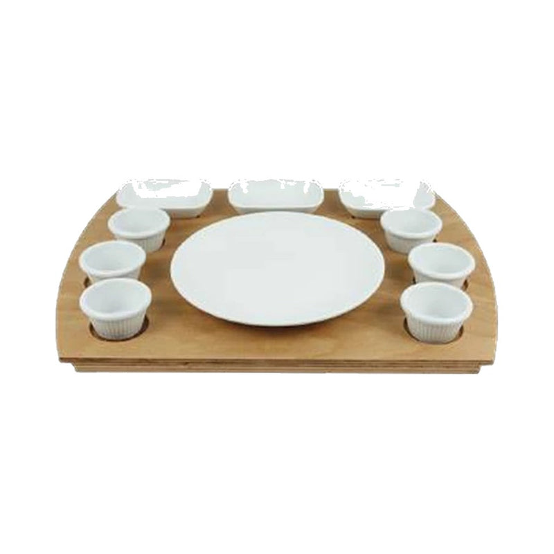 10 Parça Kahvaltı Sunum Tepsisi 47 x 36 x 2.2 cm · TERRAWS-KHL47361K