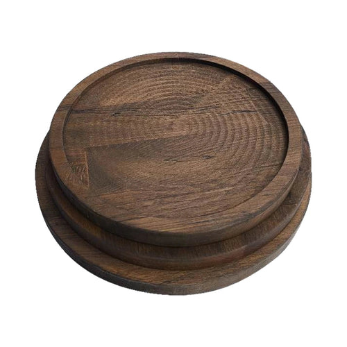 25mm Iroko Masif Klasik Çukur Pizza Tahtası