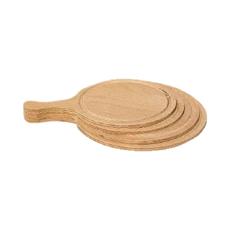 8mm Kayın Papel Saplı Pizza Tahtası