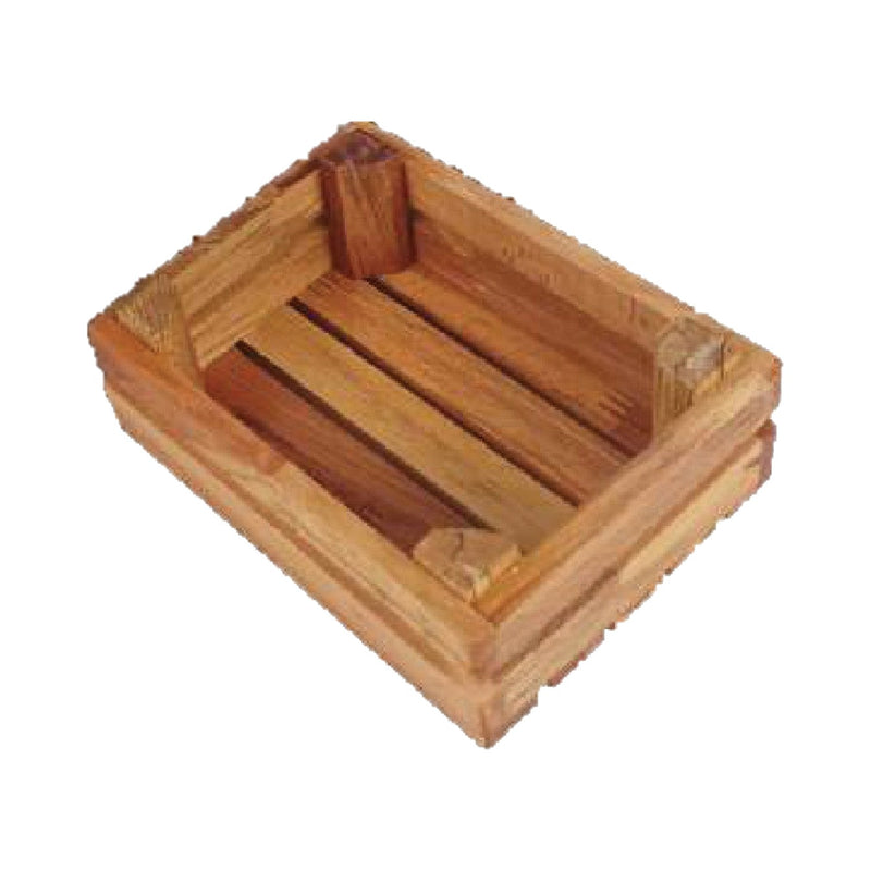Ahşap Kasa Naturel h: 10 cm
