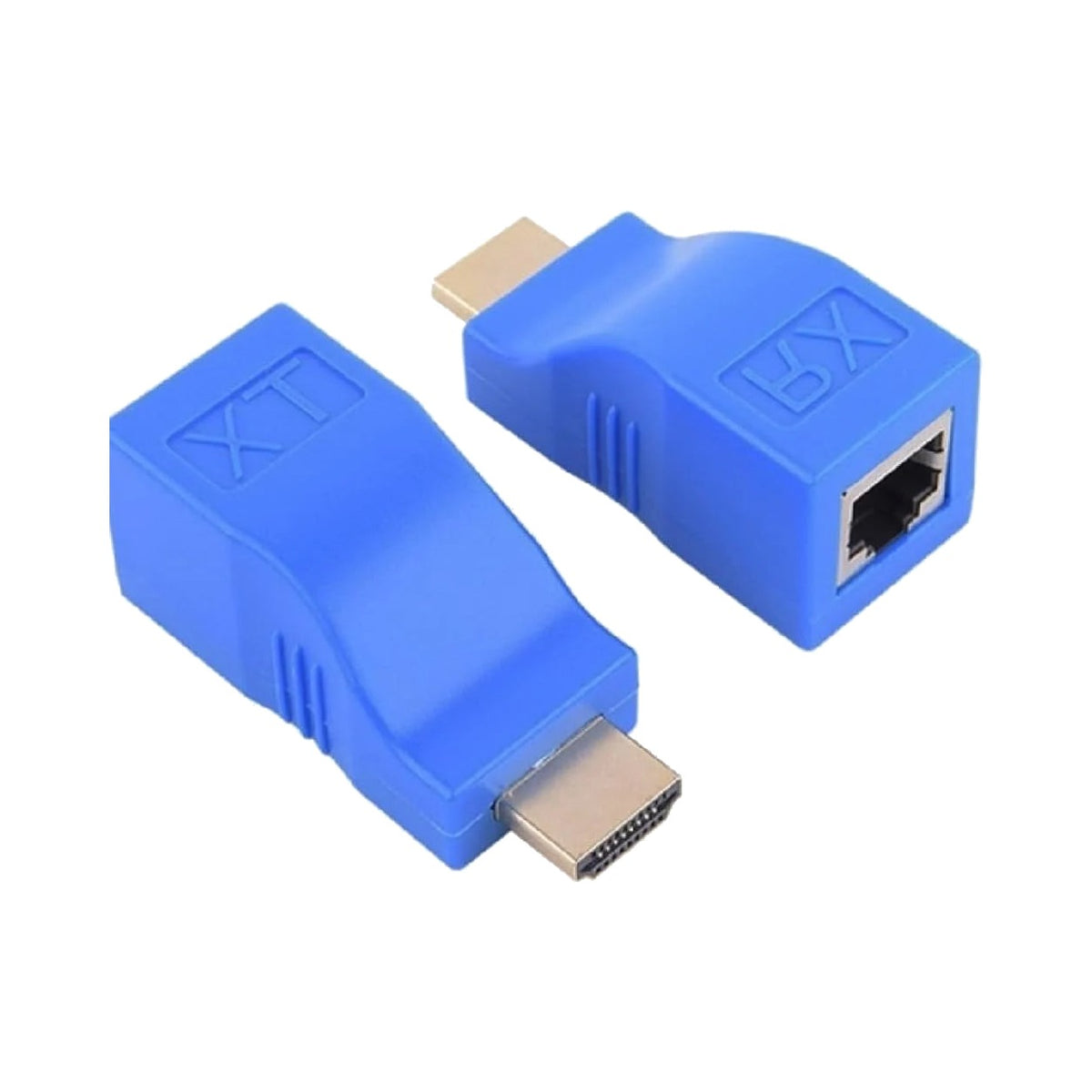 HDMI Rj45 Cat5 6 Extender Uzatıcı Mavi